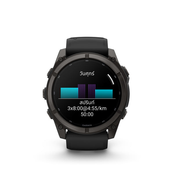 นาฬิกาสมาร์ทวอทช์ GARMIN FENIX 9 51MM CARBON GRAY DLC TITANIUM สี BLACK_0